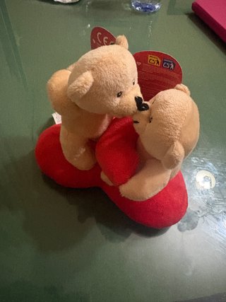 Peluche de dos ositos con corazón