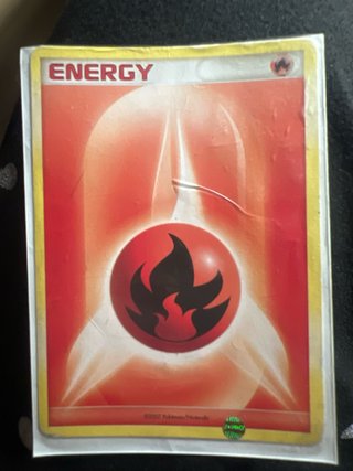 Carta Pokémon Fire Energy 116/123, da coleção Hear