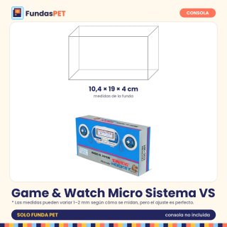 Funda PET para Game & Watch Micro Sistema VS
