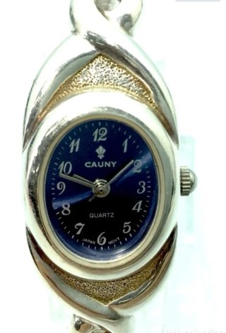 Reloj CAUNY Plata 925 Esfera Azul
