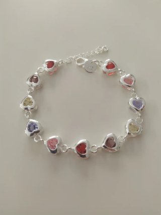 Pulsera de Corazones Multicolor
