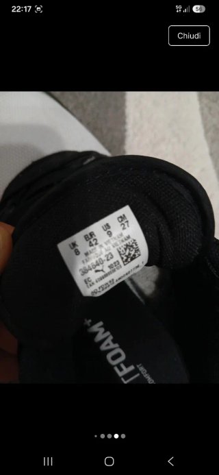 Scarpe Puma Uomo Nero Bianco