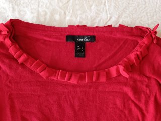 Lote 2 jerseys Mango rojo y negro Talla M