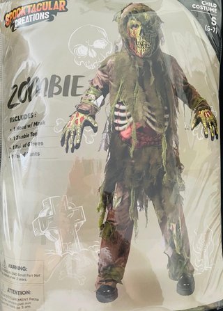 Disfraz Zombie Niño Talla S (5-7 años)