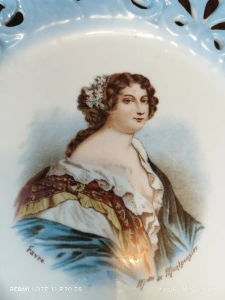 3 Platos Porcelana Calada Antiguos