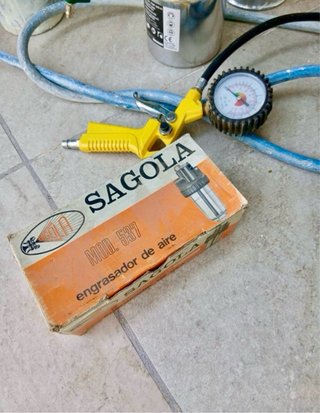 Kit Pintura Compresor Puska + Pistolas Sagola y +
