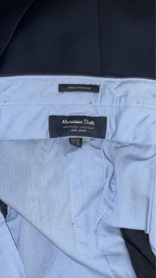 Traje Massimo Dutti Azul Marino Talla 48