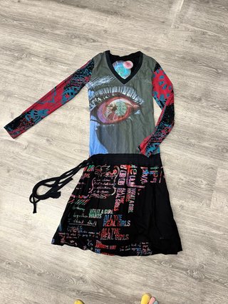 Vestido Desigual Talla Única Multicolor