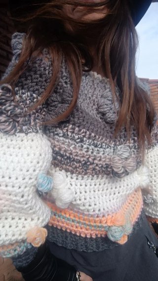 Jersey Artesanal Manga Abullonada Talla Única
