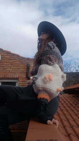 Jersey Artesanal Manga Abullonada Talla Única