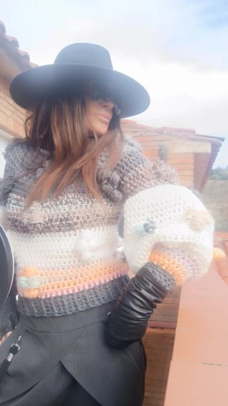 Jersey Artesanal Manga Abullonada Talla Única