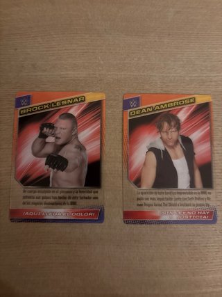 Cartas WWE Edge y The Rock