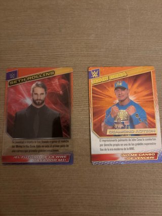 Cartas WWE Edge y The Rock