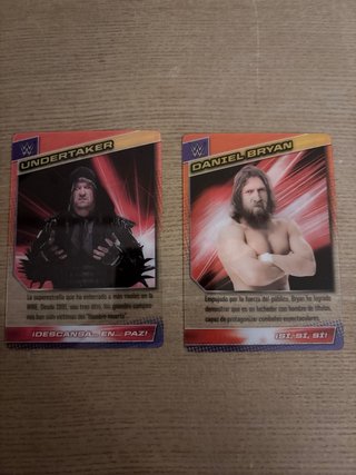 Cartas WWE Edge y The Rock
