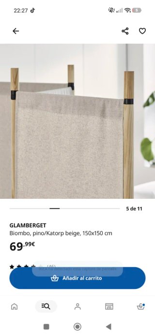 Biombo IKEA GLAMBERGET