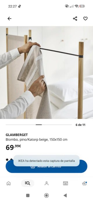 Biombo IKEA GLAMBERGET