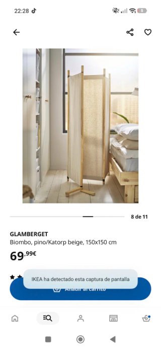 Biombo IKEA GLAMBERGET