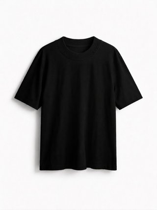 Camiseta Negra Oversize Talla S