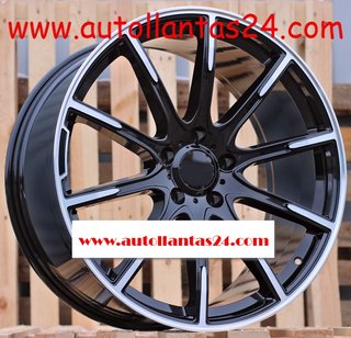 JUEGO DE 4 LLANTAS MERCEDES 8855 BLACK MET r608607
