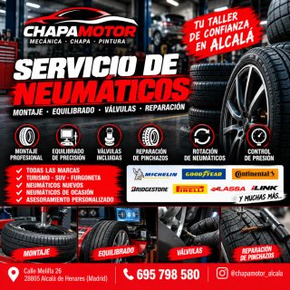 Oferta neumáticos nuevos con montaje y equilibrado