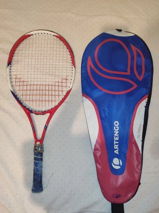 Raqueta tenis infantil Artengo y funda protectora