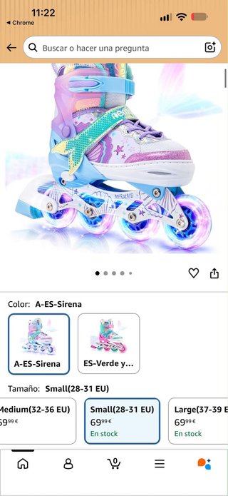 Patines niña Nemone sirena talla ajustable