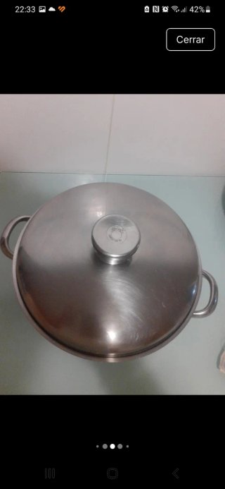 Olla acero inox 18/10, 6 litros, marca Pintinox