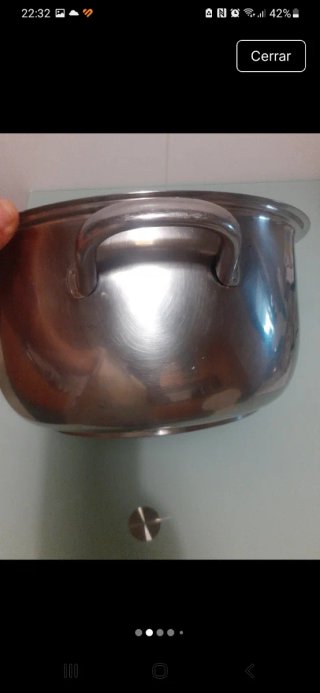 Olla acero inox 18/10, 6 litros, marca Pintinox