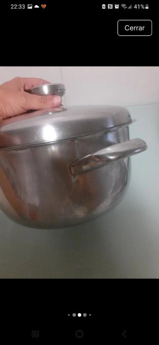 Olla acero inox 18/10, 6 litros, marca Pintinox
