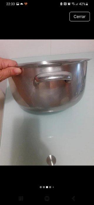 Olla acero inox 18/10, 6 litros, marca Pintinox