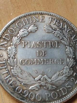Moneda Piastre de Commerce Indochina Francesa