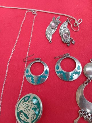 Pendientes y colgantes plata