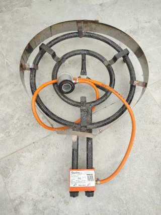 Paellero de gas Garcima y para vientos inox