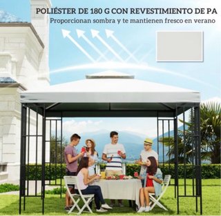Techo de Repuesto para Cenador 3x3m Beige