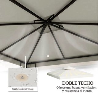 Techo de Repuesto para Cenador 3x3m Beige