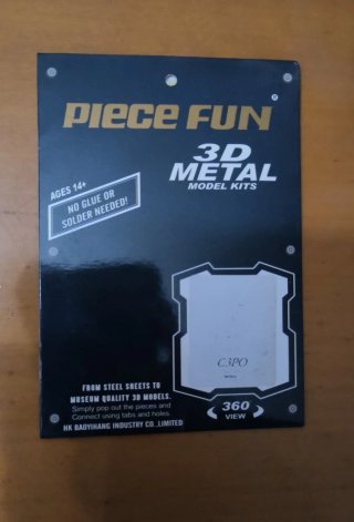 Puzzle Metálico 3D C3PO - Piece Fun