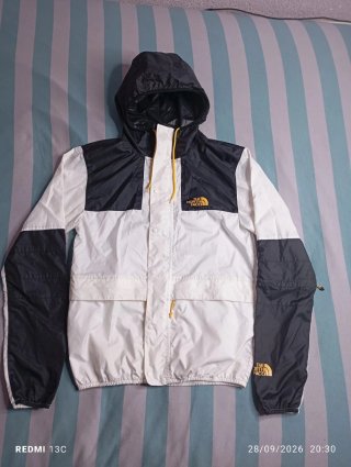 Cortavientos The North Face blanco,negro ORIGINAL