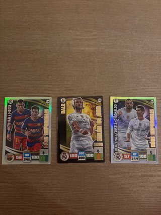 Cromos Adrenalyn: Neymar, Bale, Ronaldo