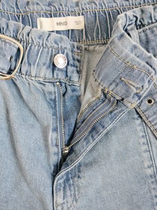 Bermuda Vaquera Mango Azul Talla L