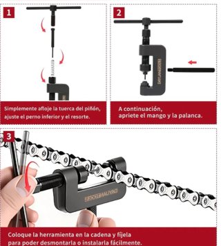 Herramienta para Cadena de Moto 13 Piezas