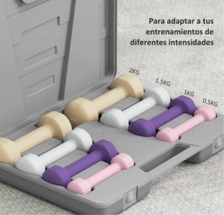 Set de 8 Mancuernas con Estuche