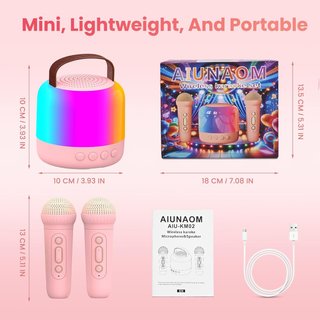 Micrófonos Karaoke Infantil Bluetooth Aiunaom