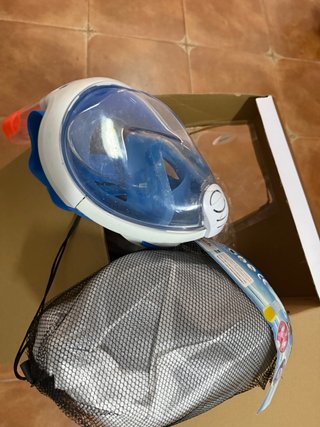 Máscara buceo snorkel integral