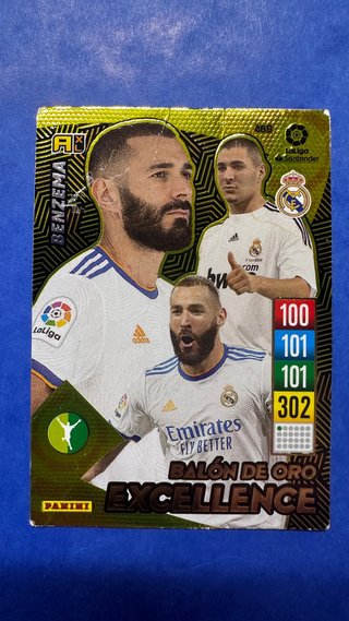 Cromo Benzema Balón de Oro Adrenalyn XL 2021