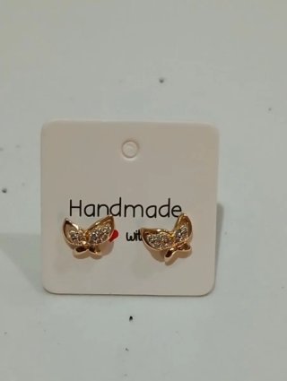Pendientes mariposa con circonitas