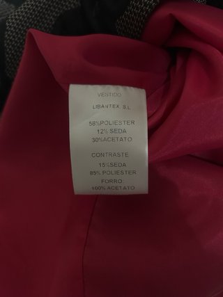 Abito Maria Coca Seta e Poliestere