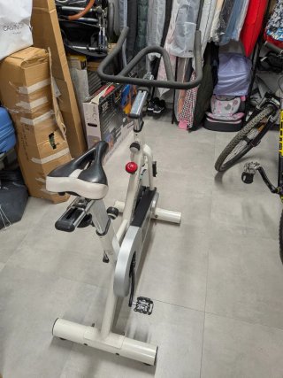 Bicicleta de Spinning Blanca