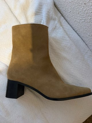 Botines de Ante Zara Marrones y Negros