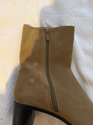 Botines de Ante Zara Marrones y Negros