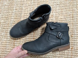 Botines Clarks Piel Azul Marino Talla 35.5